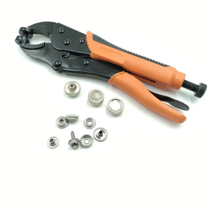 High Quality Stainless Steel Screws Large Button Snap Pliers With Tool Kit for Ships Clothing Canvas Snap Set