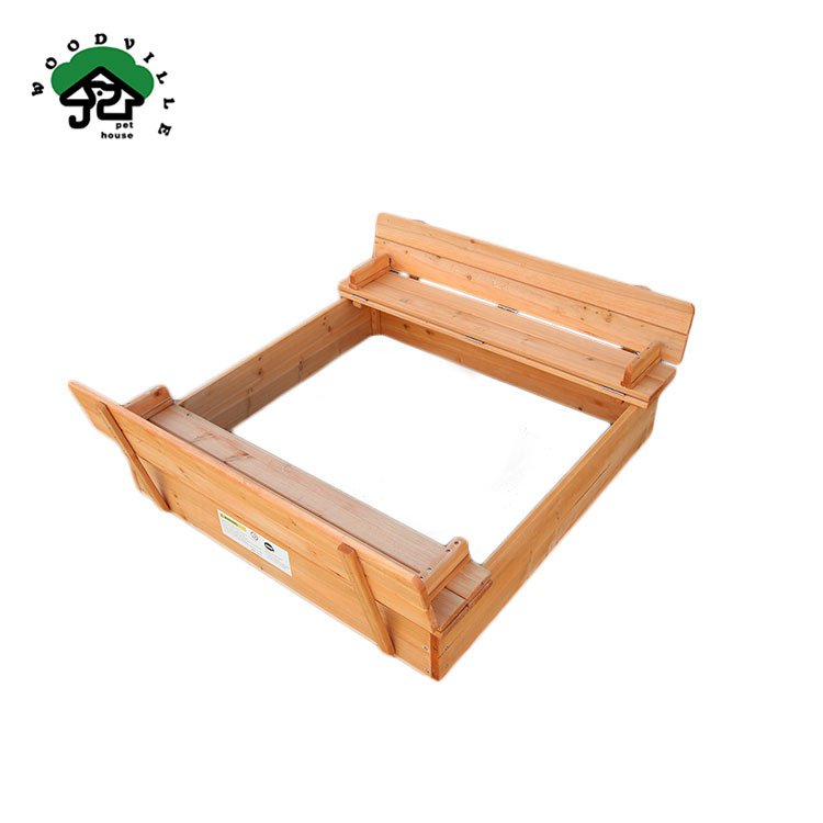 Kids Play Sandpit Outdoor Children Backyard Toy Furniture Family Garden Solid Wooden Sandbox