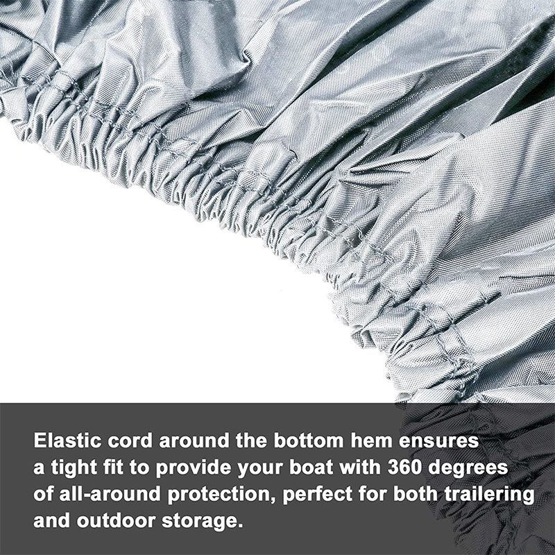 Heavy Duty Water Proof 600D Fabric 24Ft Yacht Boat Cover With Zipper