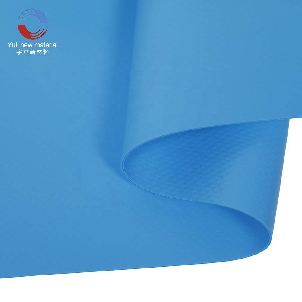 650GSM/1000D/9*9 PVC Industrial Textile Polyester Composite Fabric Other Fabric Tarpaulin Plain Knitted Embossed Medium Weight