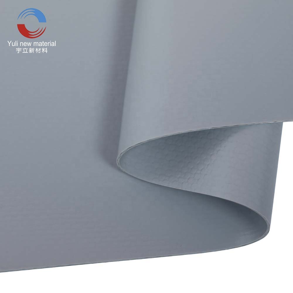 650GSM/1000D/9*9 PVC Industrial Textile Polyester Composite Fabric Other Fabric Tarpaulin Plain Knitted Embossed Medium Weight