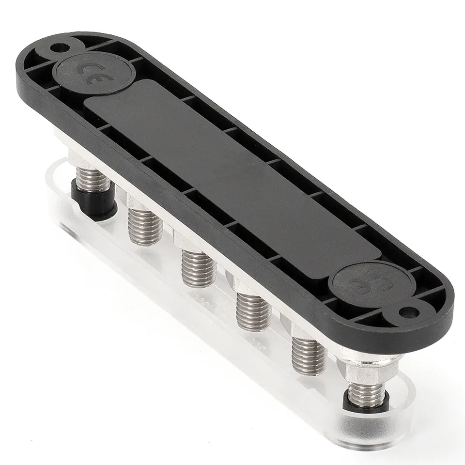6 X M8 Heavy-duty Busbar Bus Bar 100A 200A 300A Terminal Block With Cover for Car Marine Boat Car