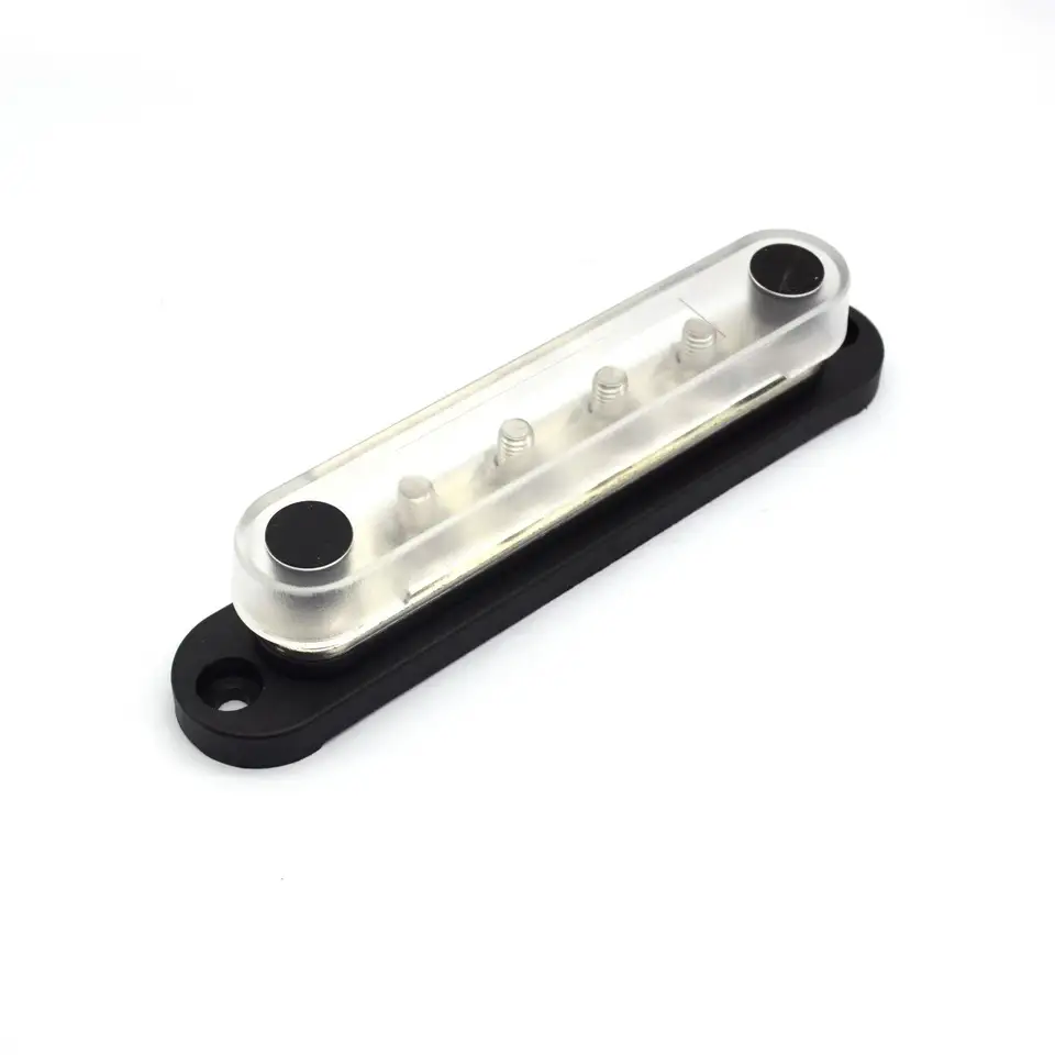 6 X M8 Heavy-duty Busbar Bus Bar 100A 200A 300A Terminal Block With Cover for Car Marine Boat Car