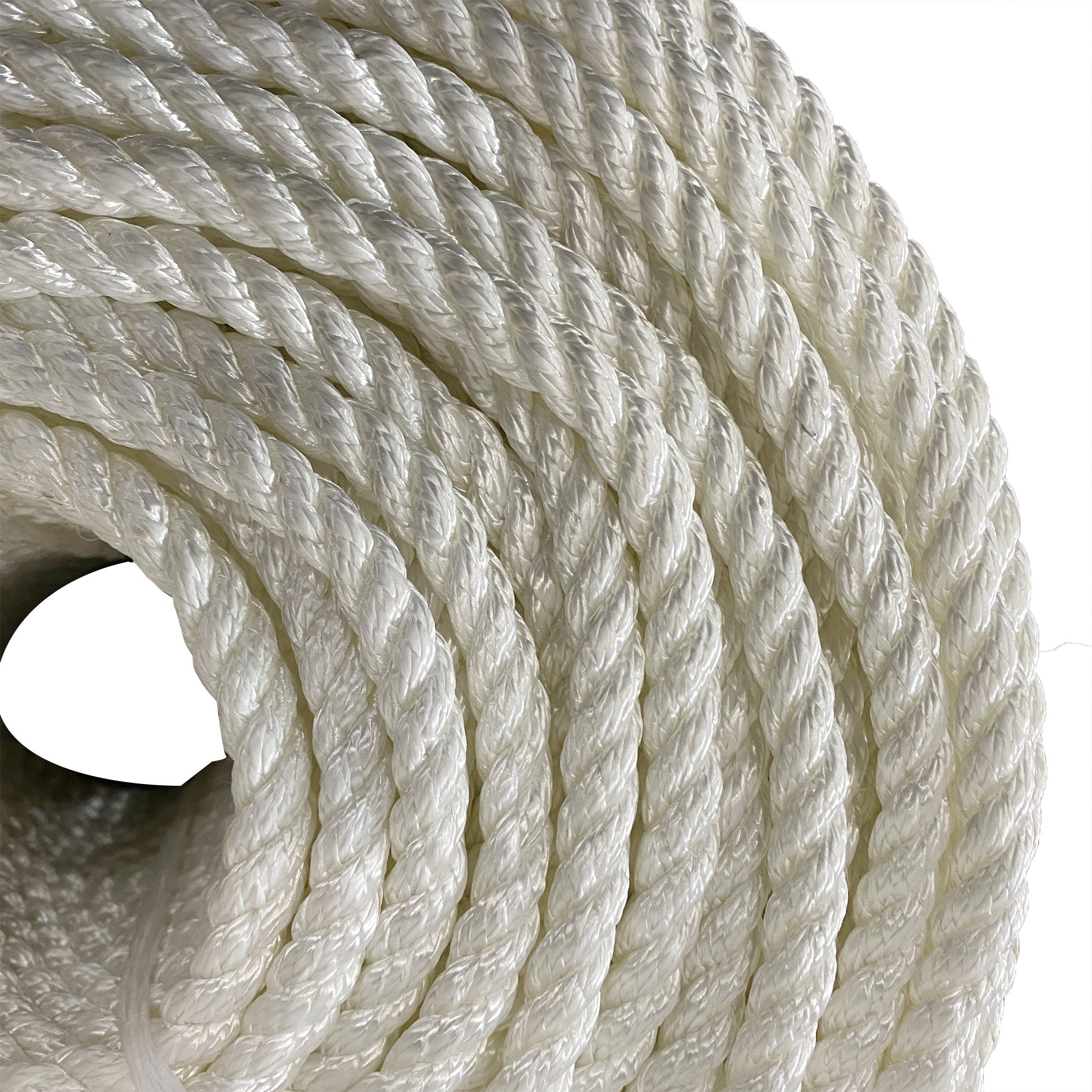 High Elongation 3 Strand Used Mooring Ship Rope Marine Nylon Rope