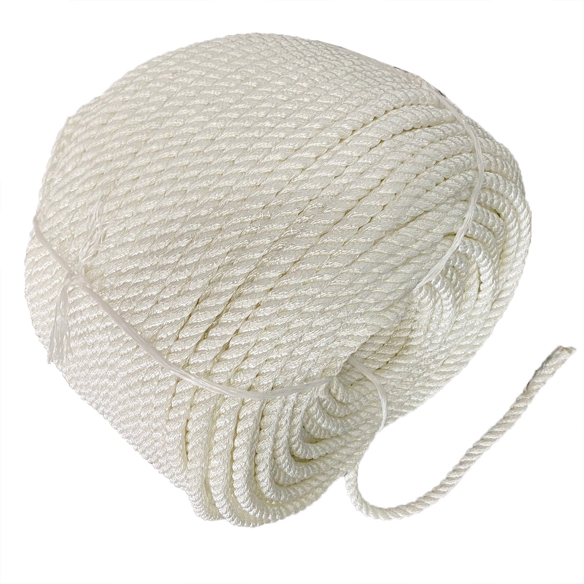High Elongation 3 Strand Used Mooring Ship Rope Marine Nylon Rope
