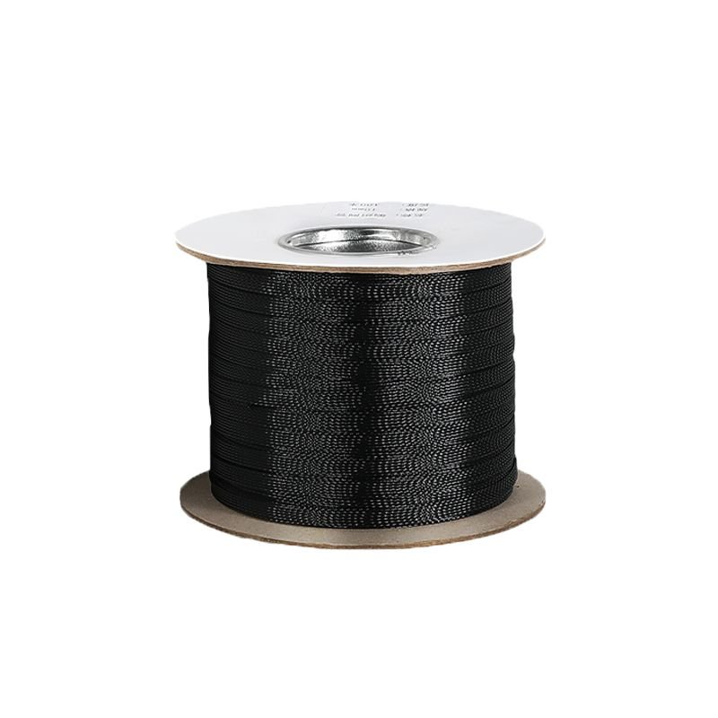 2 1/2 Black Insulated PET Expandable Braided Cable Scuff Sleeving Self-Closing Split PPS Cable Sleeves