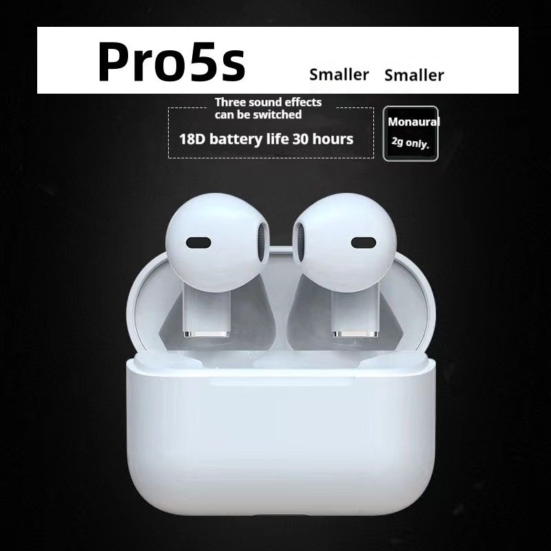 Pro5s Ultra Small Mini TWS Wireless In-Ear Bluetooth Earphones Mini Sports Bluetooth Earphones Factory Gifts