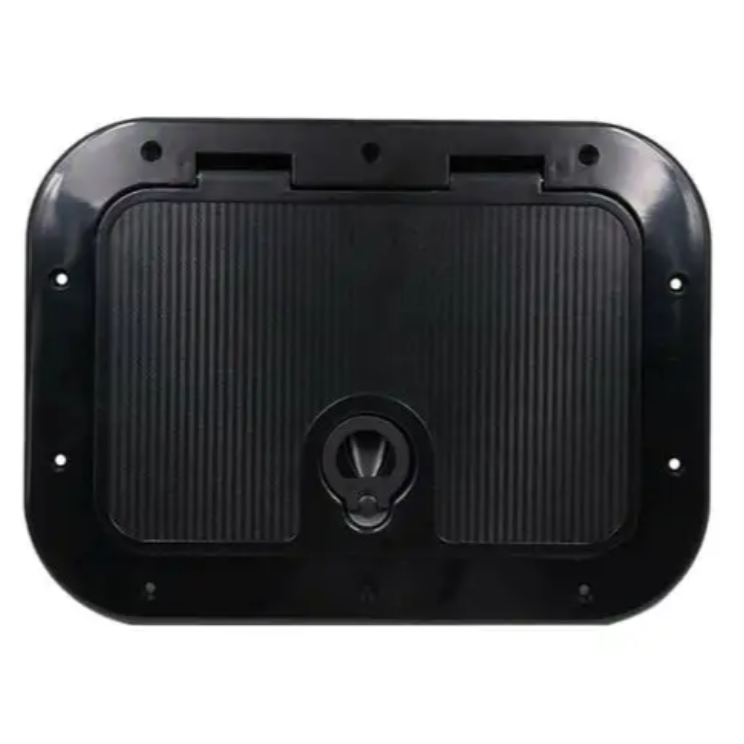 280mm*180mm Marine Deck Plate Access Cover Pull Out Inspection White or Black Hatch With Latch for Boat