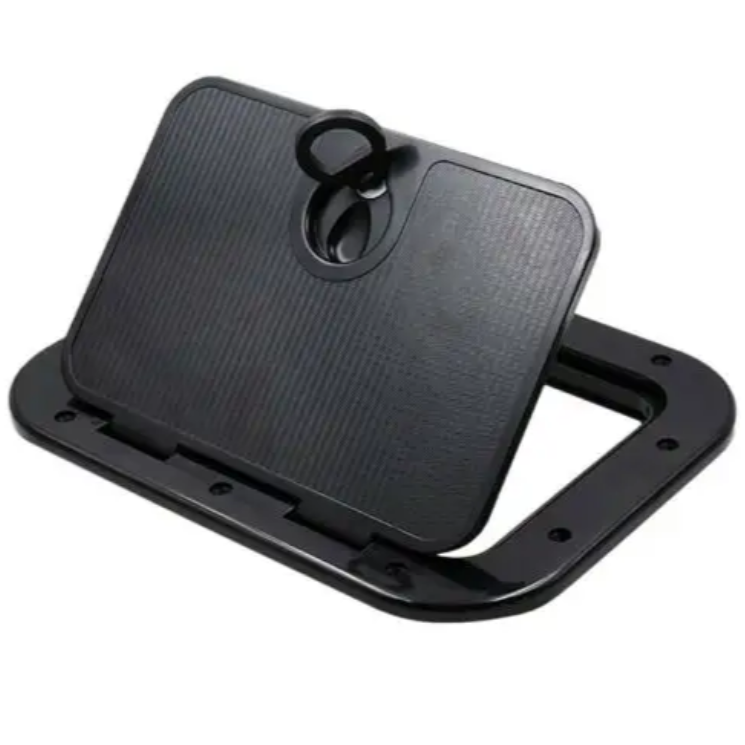 280mm*180mm Marine Deck Plate Access Cover Pull Out Inspection White or Black Hatch With Latch for Boat