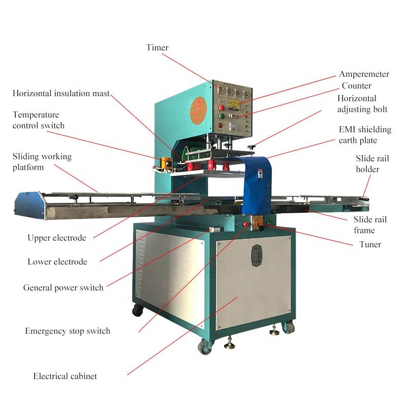 JINGSHUN China Factory 8KW Leather Rexine Cover Inflatable Toys Making Pressing Welding Machine High Frequency Welding Machine