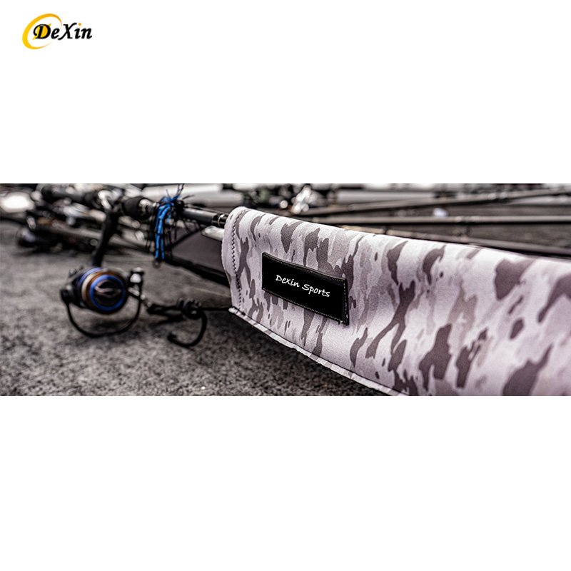 Custom Size 170CM 190CM Fishing Rod Sleeve Sock Neoprene Fishing Rod Cover