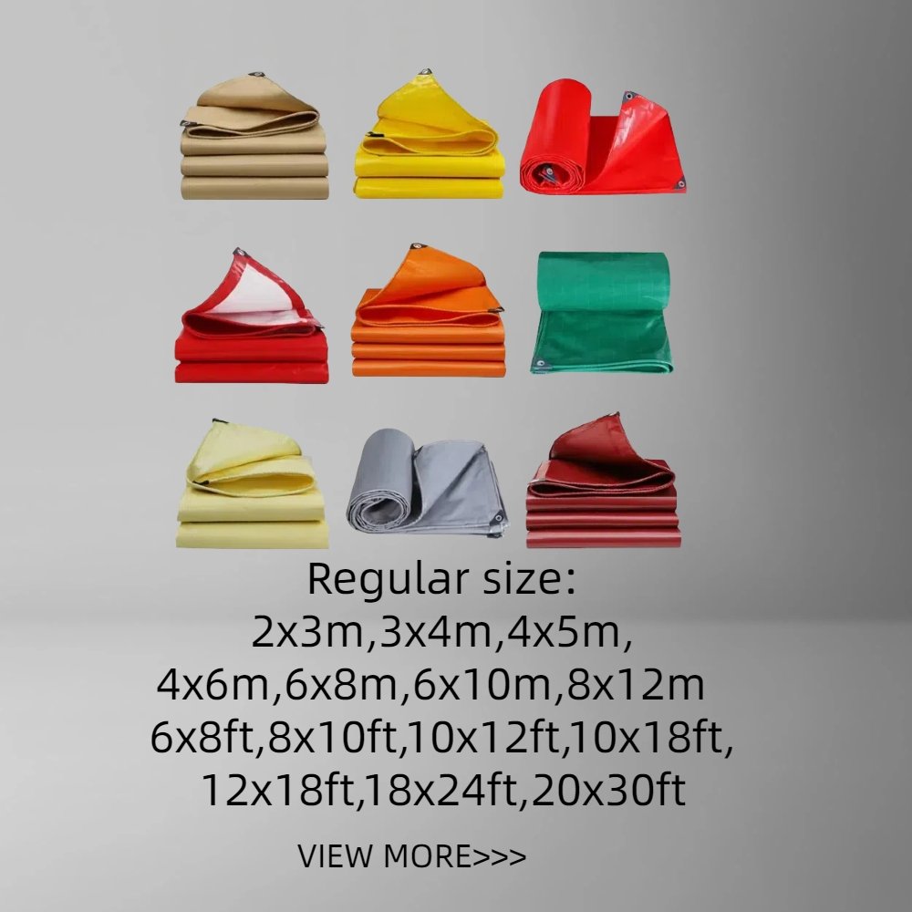 Heavyweight Outdoor Awning Sun Shade 200gsm Waterproof PE Tarpaulin Coated Water Resistant Camping Boat Truck Tarpaulin