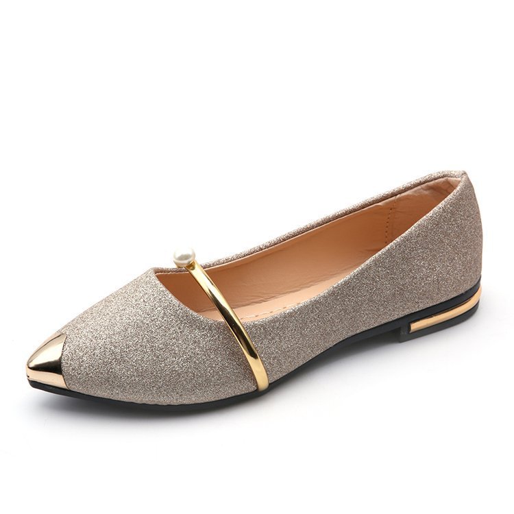 2024 Spring New Frosted Female Shoe Cover Toe Flat Shoes Casual Fashion Shallow Mouth Single Shoe Wholesale