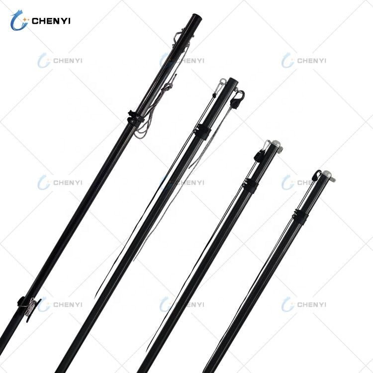 Adjustable 2200mm Coloful Cover Carbon Fiber Support Poles Boat Shade Sail Pole