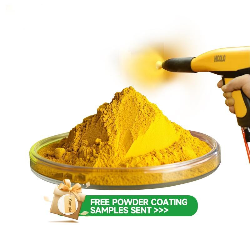 Factory Supply EPX2396 Gold Powder Coating Chemical Resistance Epoxy Polyester Powder Coating for Building Coating
