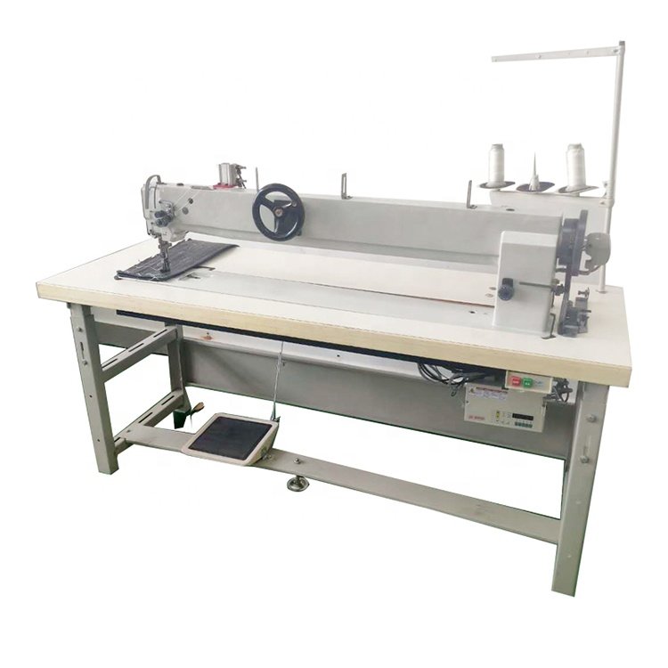 Hot Sale Cylone Sewing Double Needle Lockstitch Walking Foot Industrial Sewing Machine With Spare Parts Electronic 100cm Large