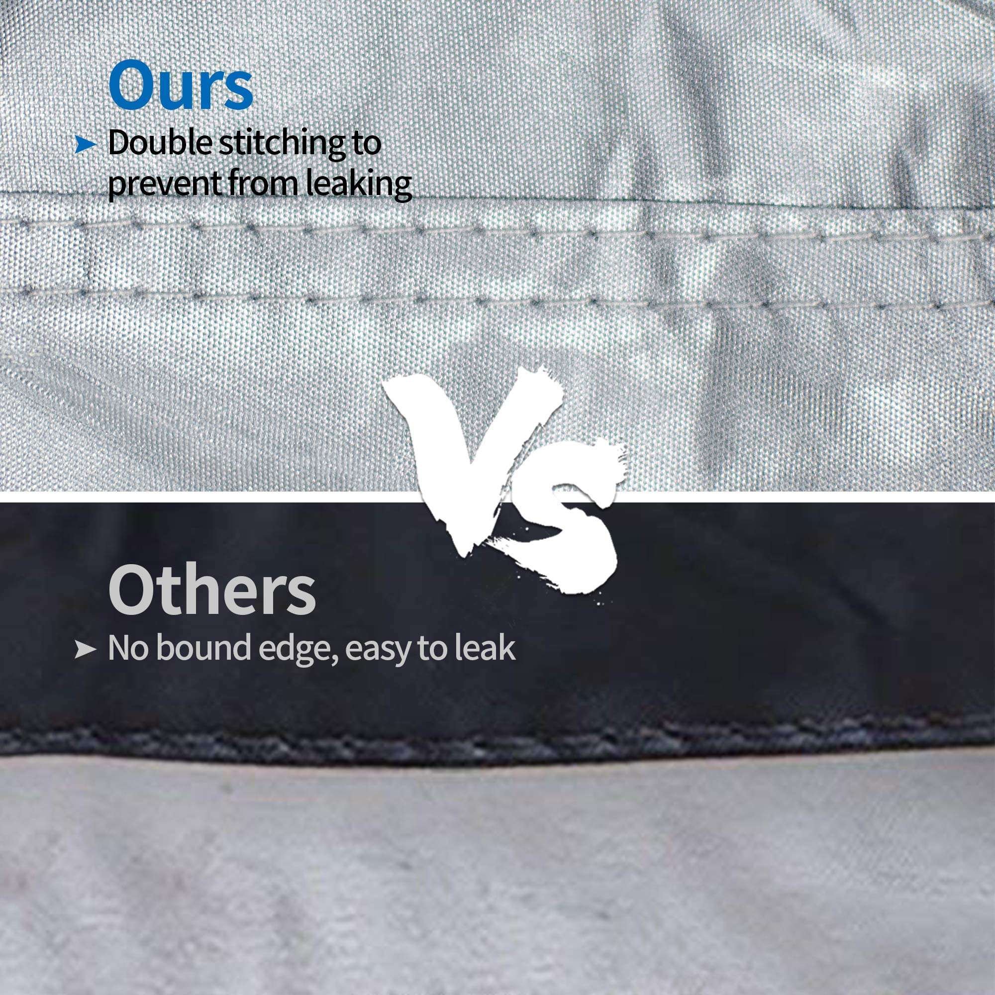 Custom Logo 600D Heavy Duty All Weather Boat Cover Durable UVproof Dustproof Boat Tarp Cover