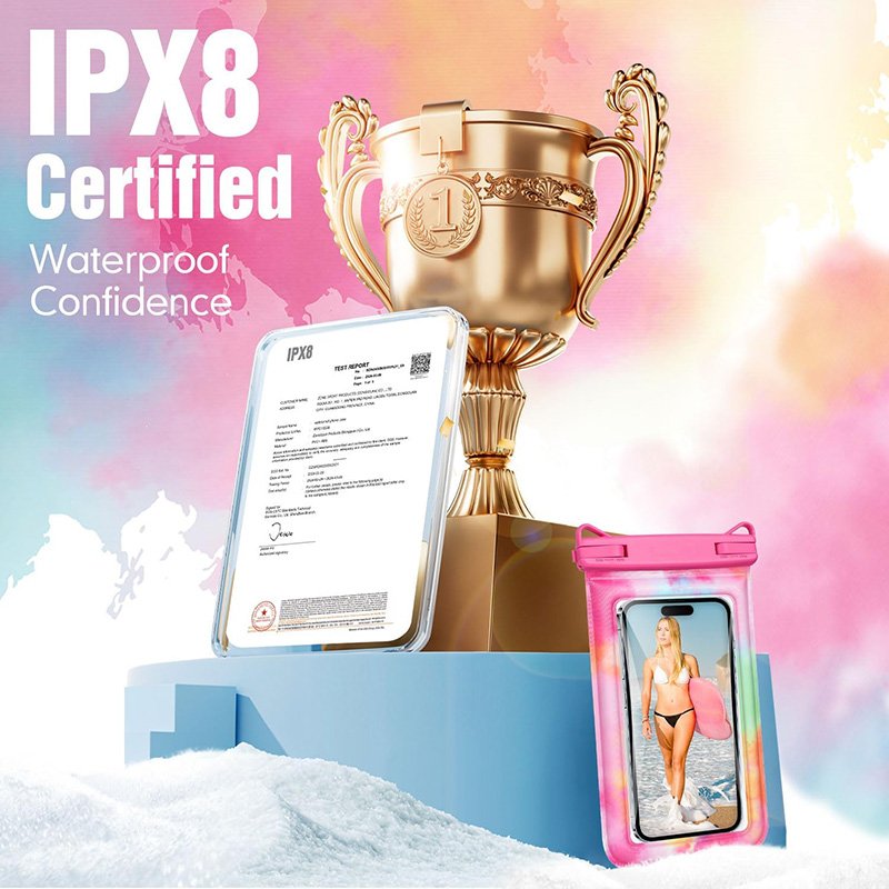 2025 New Design Waterproof Mobile Phone Pouch Universal IPX8 Floating Waterproof Phone Bag for Swimming Beach Boating