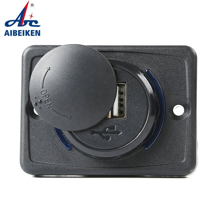 DC 12V 24V Panel Mount Dual 3.1A Train Tram Marine Boat Car Bus Seat USB Charging Port USB Charger