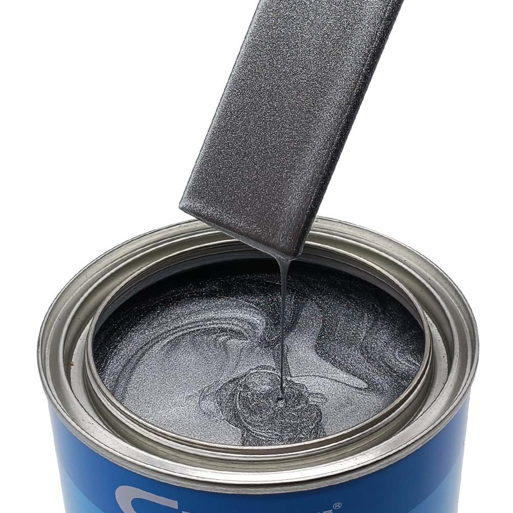 Extra Coarse Aluminum Grain Metallic Car Paint Factory Direct Sale 1K Automotive Paints Silver Shinny Spray Base Coating