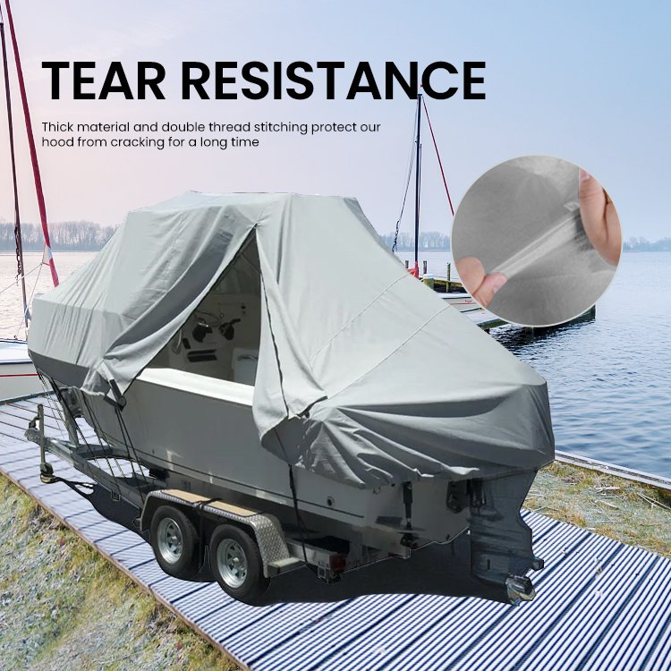 STARRYHEART Fabric Custom Anti-UV Jumbo 300D Polyester Boat Cover Waterproof Marine Boat Cover