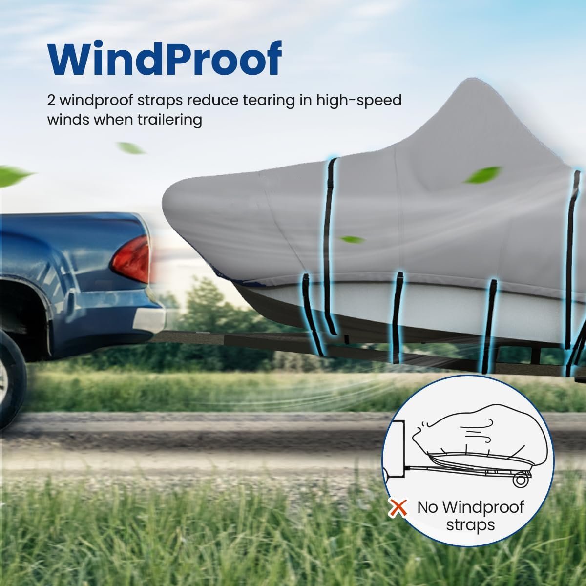 Factory Direct Sales Marine Boating Accessories Boat Tarp Cover Boat Cover Heavy Duty