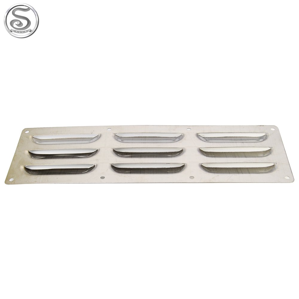 Marine Hardware Stainless Steel 304 Air Vent Louvred Grill Cover Ventilation Louvre Grille Louvred