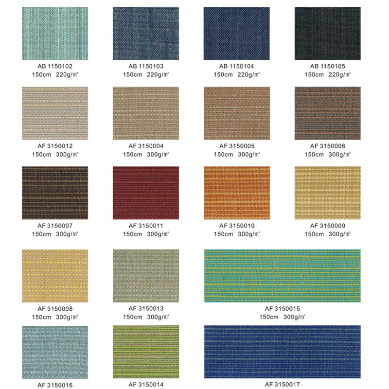 Customized Canvas Fabric Awning Fabric Beach Chair Fabric Stripe Canvas Waterproof PU Coating