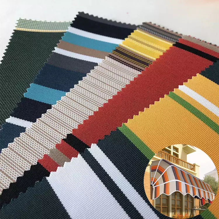 100% Polyester Yarn-dyed Oxford Fabric Waterproof and Anti-UV Sunshade Fabric for Boat Tent Awning