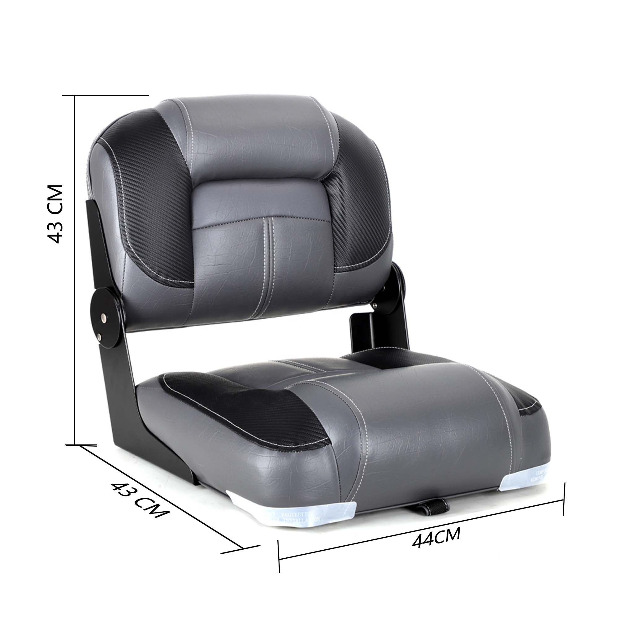 New Series High Quality Pontoon High Back Boat Marine Chair Custom Logo Luxury Folding Boat Seat