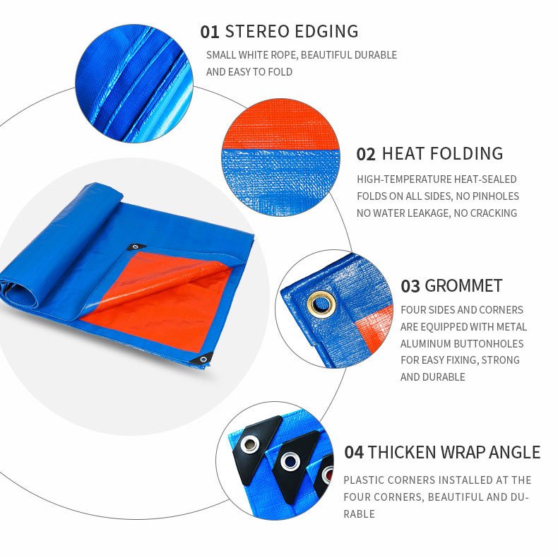 Eco-Friendly Heavy Duty Waterproof Uv Rain Cover Pool Tarpaulin Personalization Customization