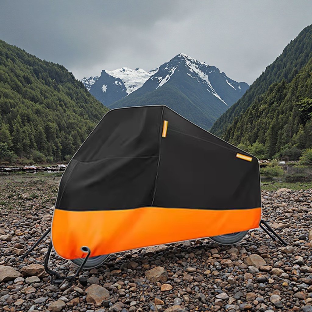 OEM Waterproof UV 210D Heavy Fabric Sun Rain Protection Motorcycle Cover With Motorbike Cape For Outdoor Use