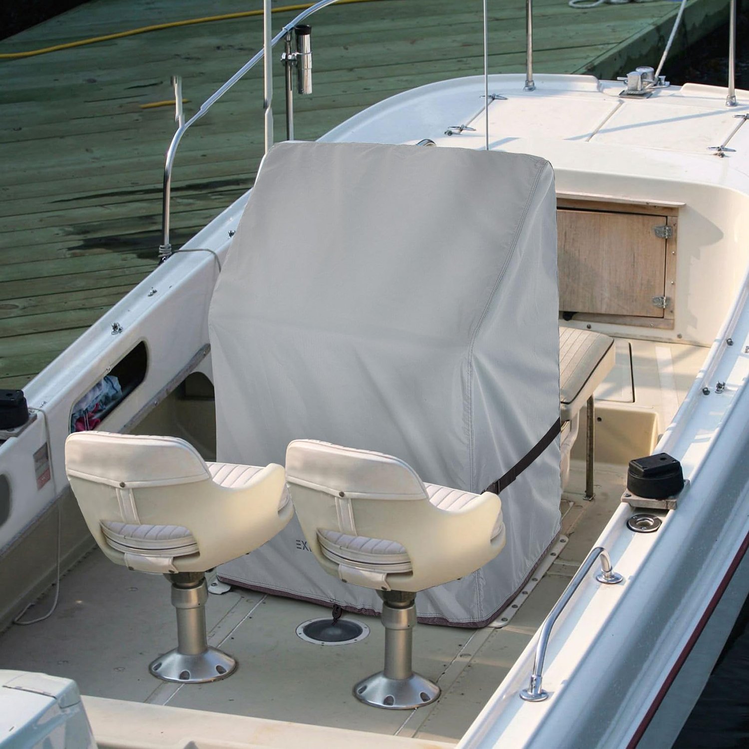 Factory Customized Size Waterproof Marine Grade 600D Oxford UV-Protection Helm Covers Trailerable Boat Center Console Cover
