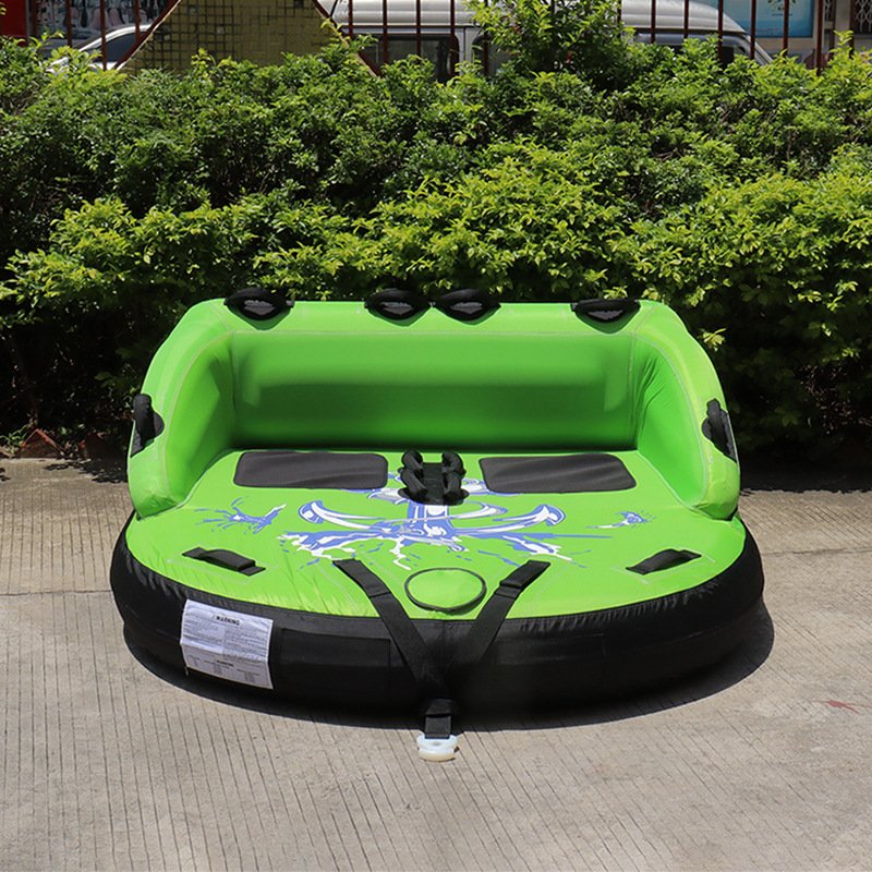 Customized Inflatable Towable Water Sports Water Tube Boat 4 Rider Water Sports Inflatable Towing Sofa Towable Tube