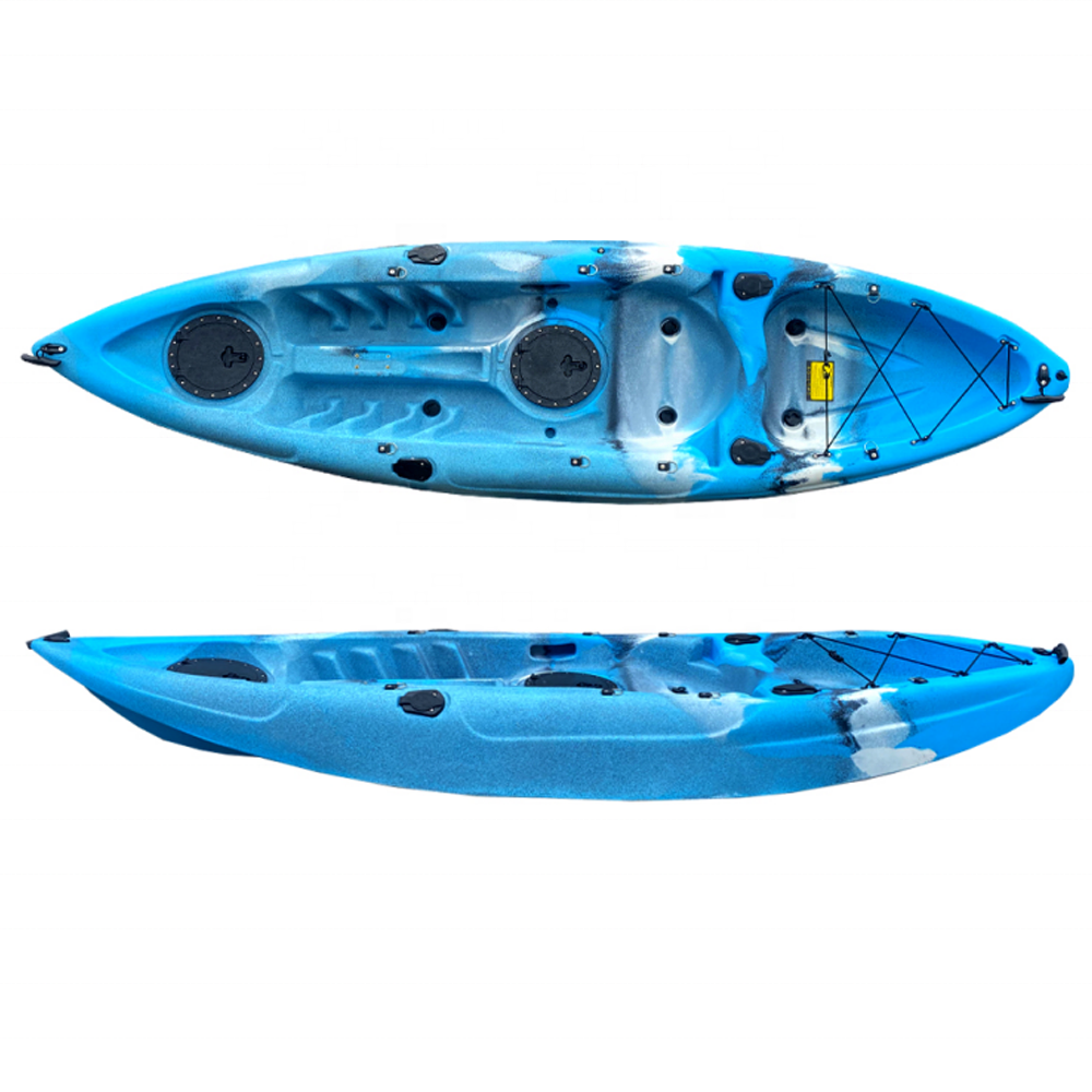 Popular Single Fishing Kayak Easy Take New Foot Pedal Kayak Model LLDPE Recreational Paddle Sport Kayak for Angler
