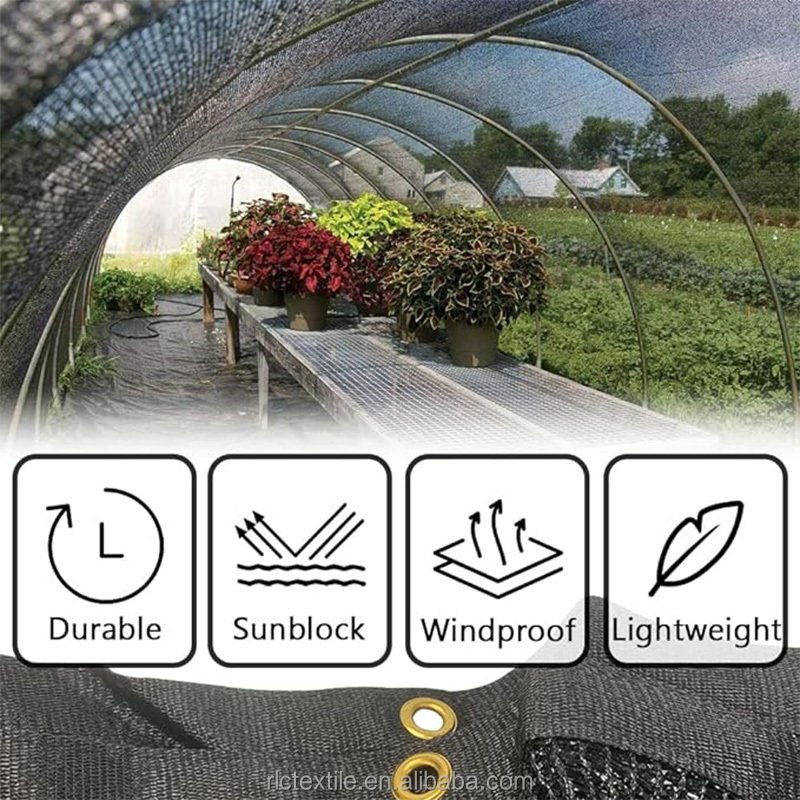 6.5X6.5FT Shade Cloth Garden Mesh Tarp Net Plant Vegetable Flower Sunblock Net for Patio Cover Outdoor Sun Shade Greenhouse