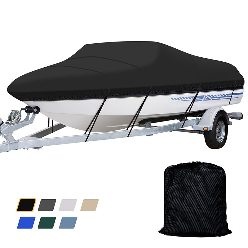 Upgraded 900D Center Console Boat Cover , Heavy Duty Marine Grade Canvas Waterproof Boat Cover for Center Console Boat