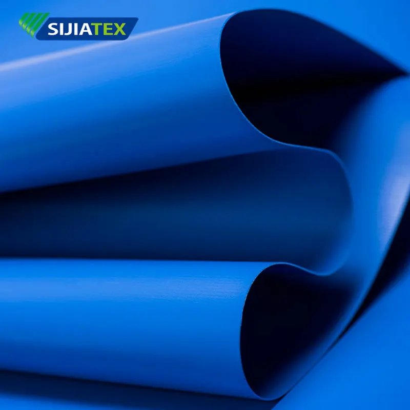 GRS Certification Recycled Polyester Mesh Coated Pvc High Tear-resistant Pvc Fabric for Truck Covers Outdoor Tent Swimming Pool