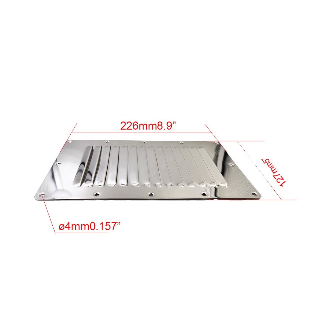 Boat Stainless Steel Vent Cover Marine Louvered Ventilation