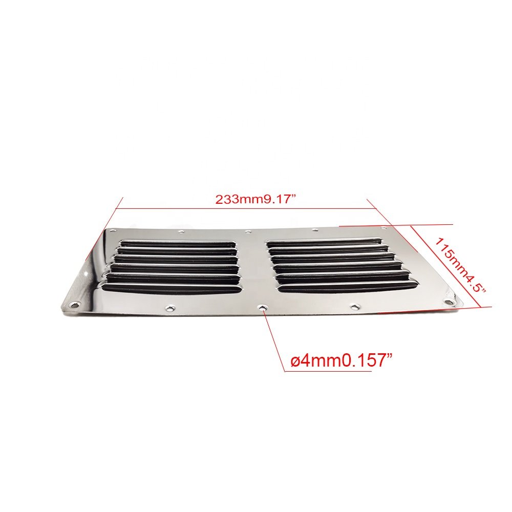 Boat Stainless Steel Vent Cover Marine Louvered Ventilation