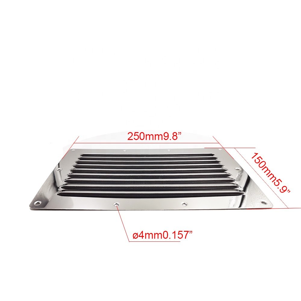 Boat Stainless Steel Vent Cover Marine Louvered Ventilation