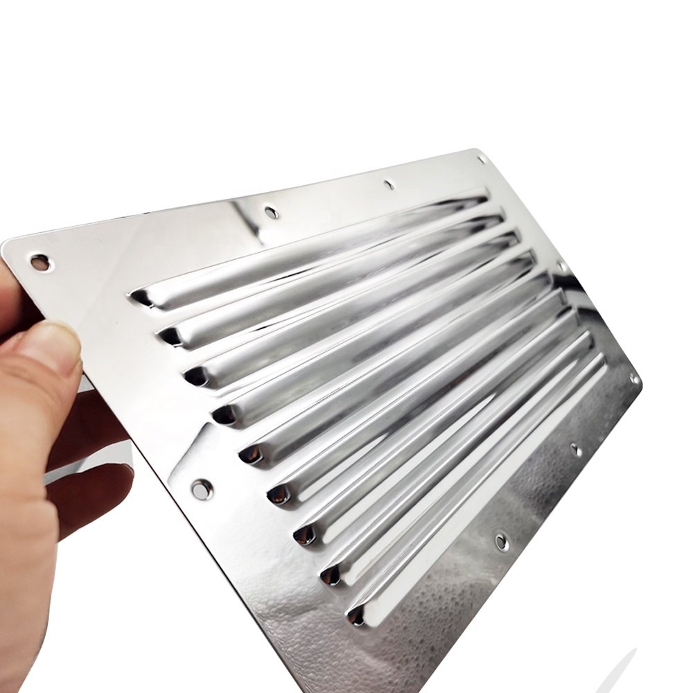 Boat Stainless Steel Vent Cover Marine Louvered Ventilation
