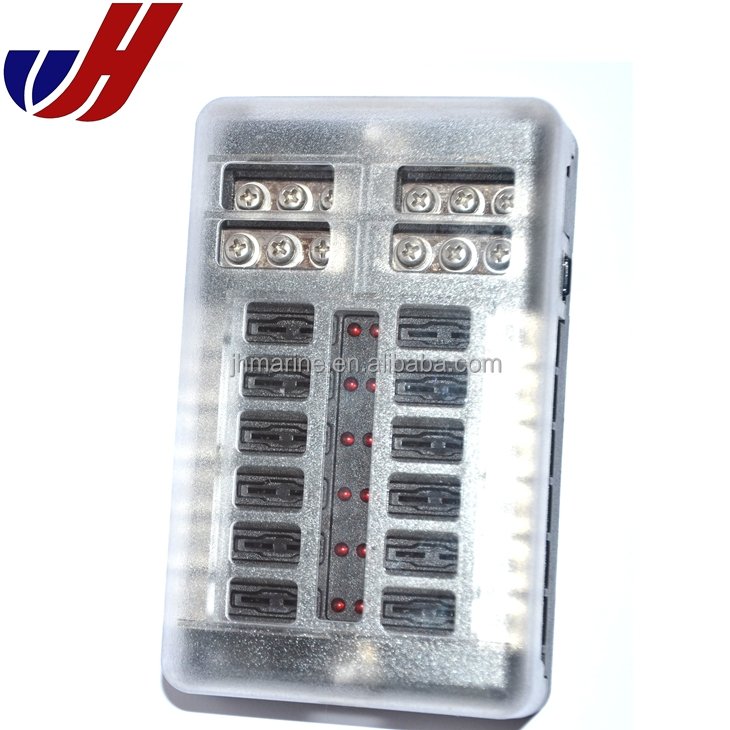 Universal 12 Way 12V Blade Marine Caravan Auto Car Fuse Box