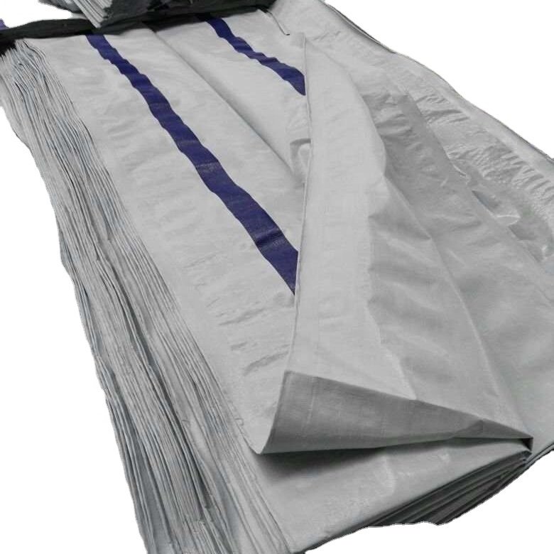 MILLION White Heavy Pe Stripe Fireproof Coated Tarpaulin 200gsm Manufacturer Tarps Camouflage Sheet Plastic Tarp Poly