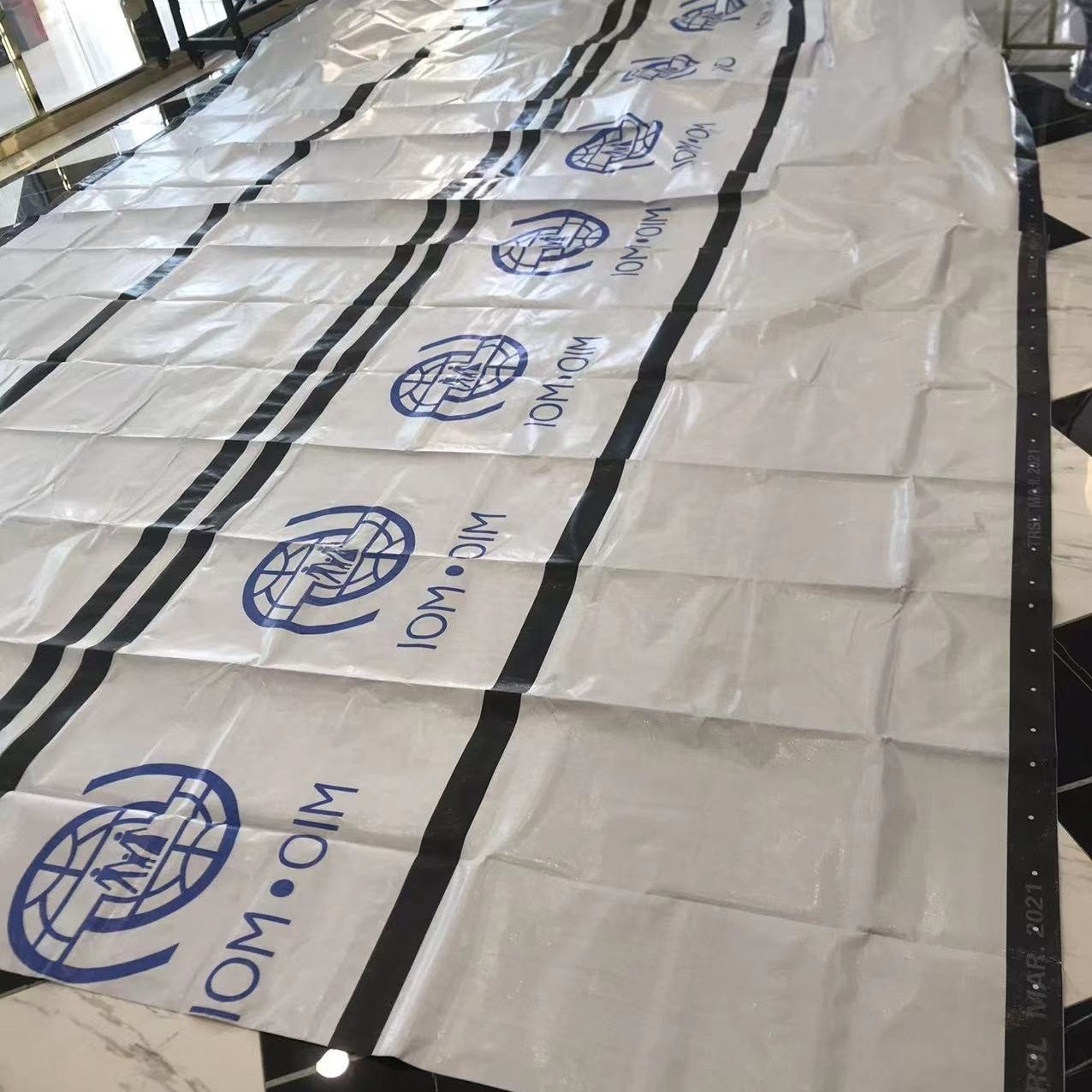 MILLION White Heavy Pe Stripe Fireproof Coated Tarpaulin 200gsm Manufacturer Tarps Camouflage Sheet Plastic Tarp Poly