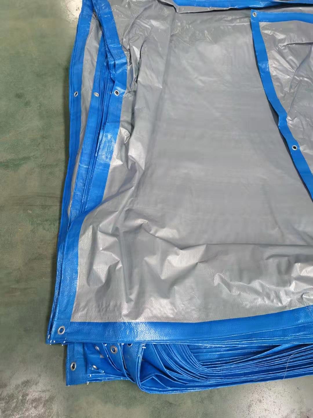 Standard Poly Tarp Sliver Blue Waterproof Polyethylene Tarpaulin Camping Tent Boat or Pool Cover Industrial Fabric PE Tarpaulin
