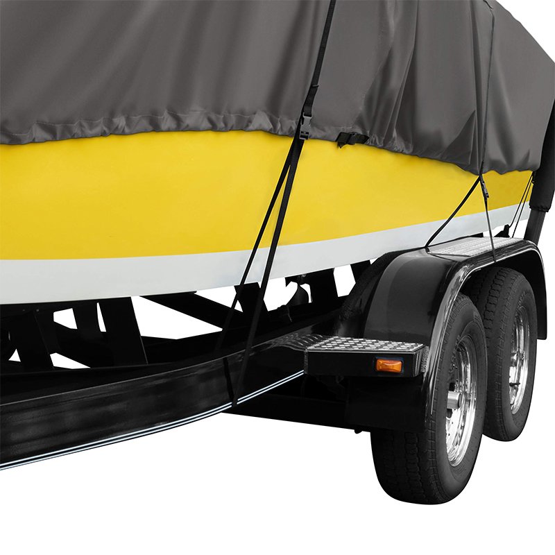 Custom Heavy-Duty Ski & Wakeboard Tower Boat Cover, Fits Boats 22 - 24 ft Long, Beam Width to 116 in Wide