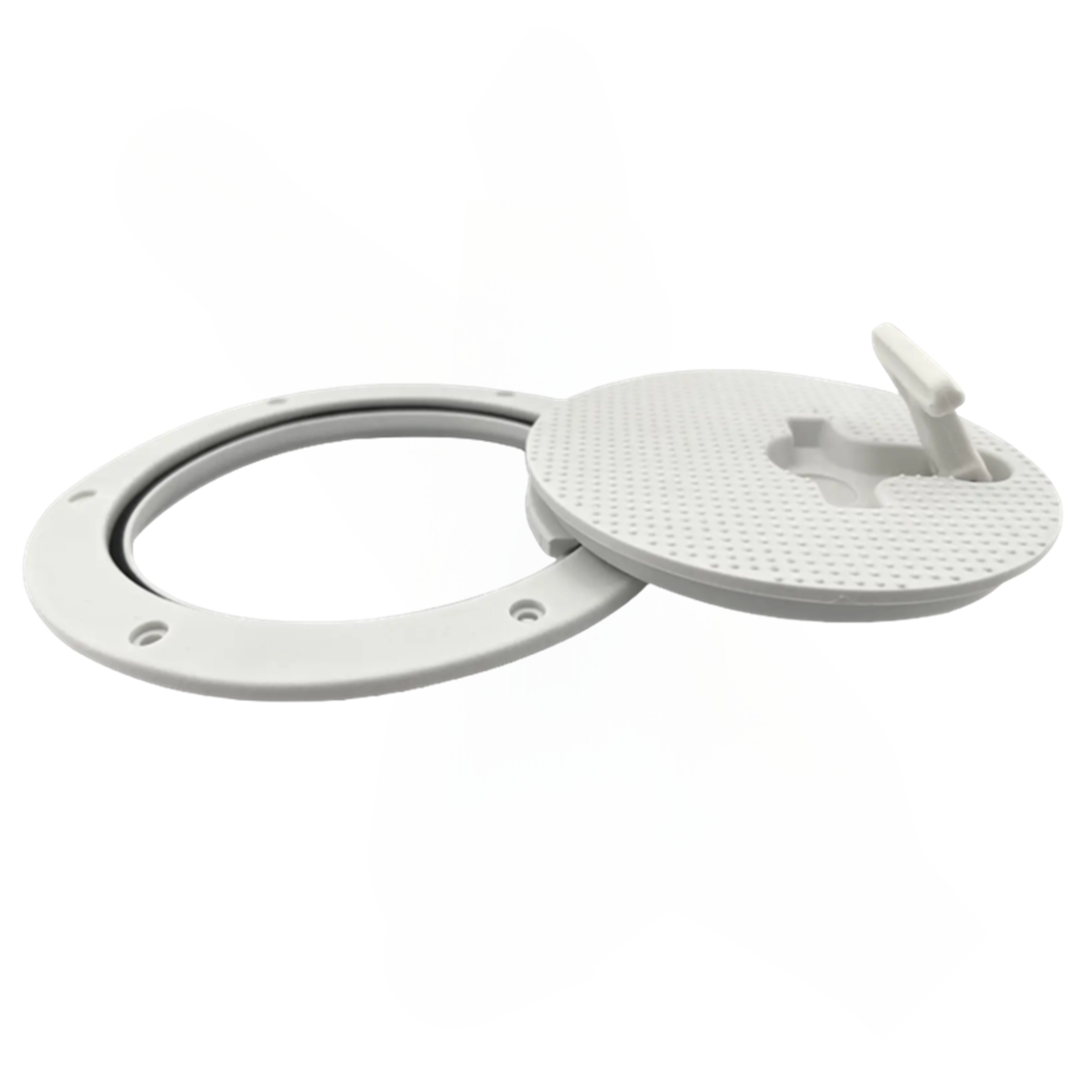 6" Boat Round Non-Slip Inspection Hatch Marine Hatch Deck Plate With Detachable Cover for Marine Boat Yacht RV