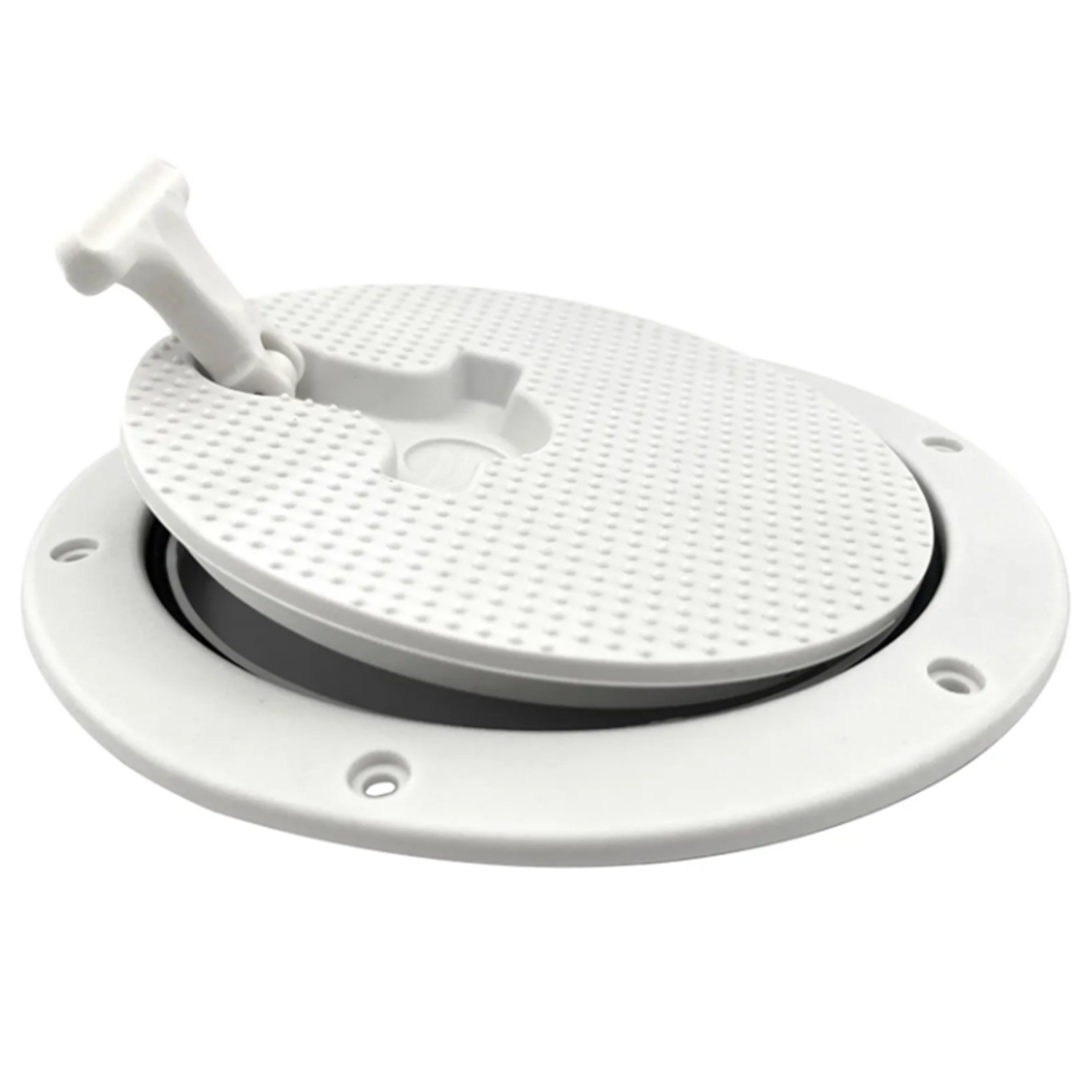 6" Boat Round Non-Slip Inspection Hatch Marine Hatch Deck Plate With Detachable Cover for Marine Boat Yacht RV