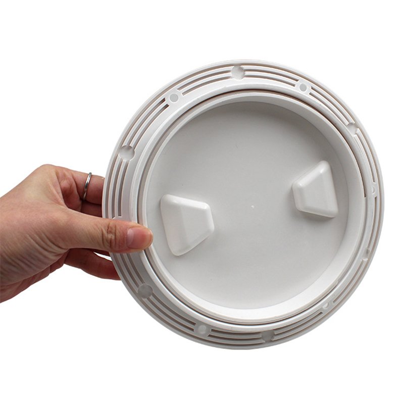 4 Inch ABS Round Deck Plates With Anti-Slip Function Hatch Cover Inspection Hole Marine Supplies